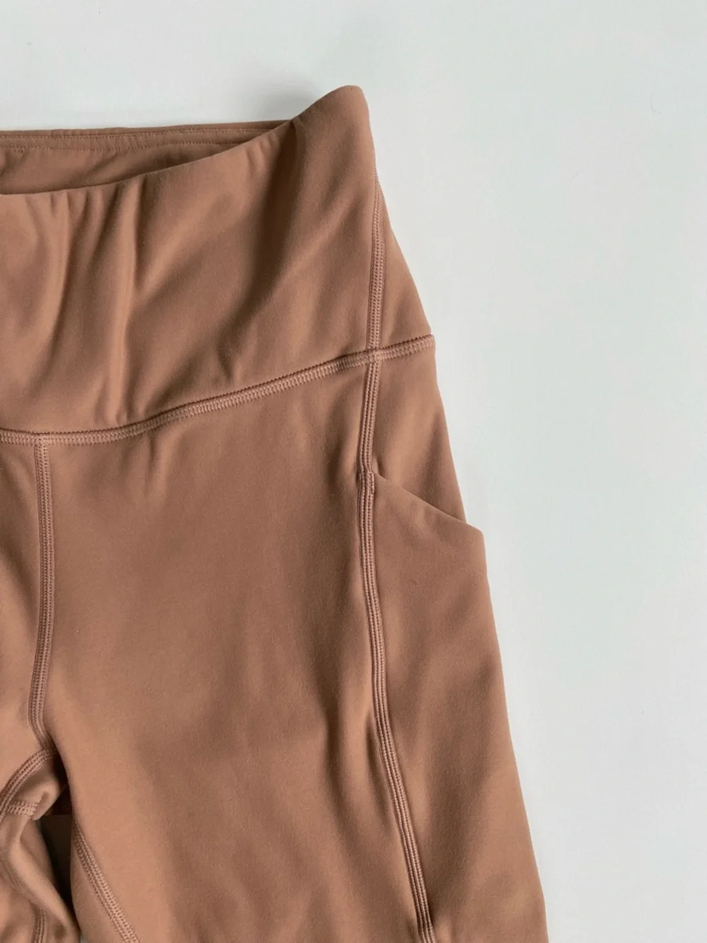 CRZ YOGA High-Waist Fleece Lined Leggings - Warm Camel Mocha Mousse S
